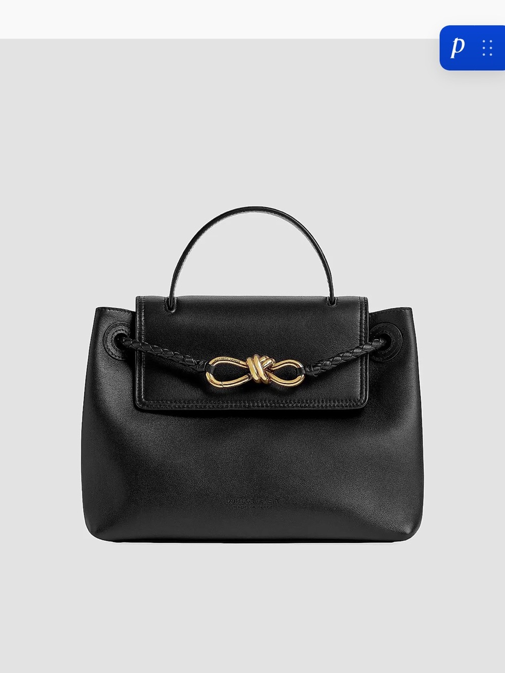 NWB Bottega Veneta black Ciao Ciao Small Leather Top Handle bag